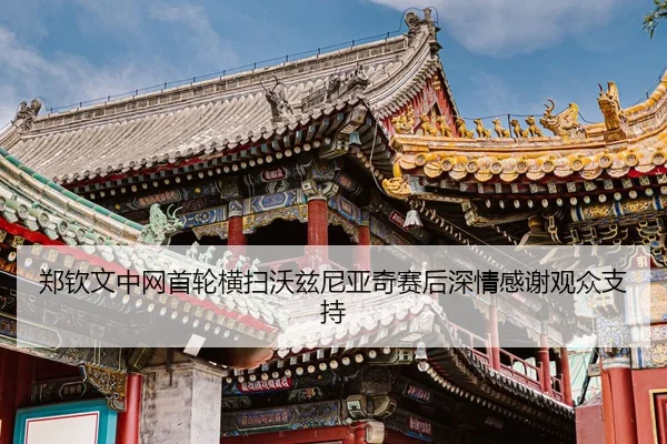 郑钦文中网首轮横扫沃兹尼亚奇赛后深情感谢观众支持